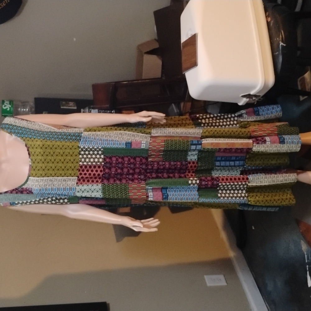 Zanzea Collection Multicolor Patchwork Maxi Dress